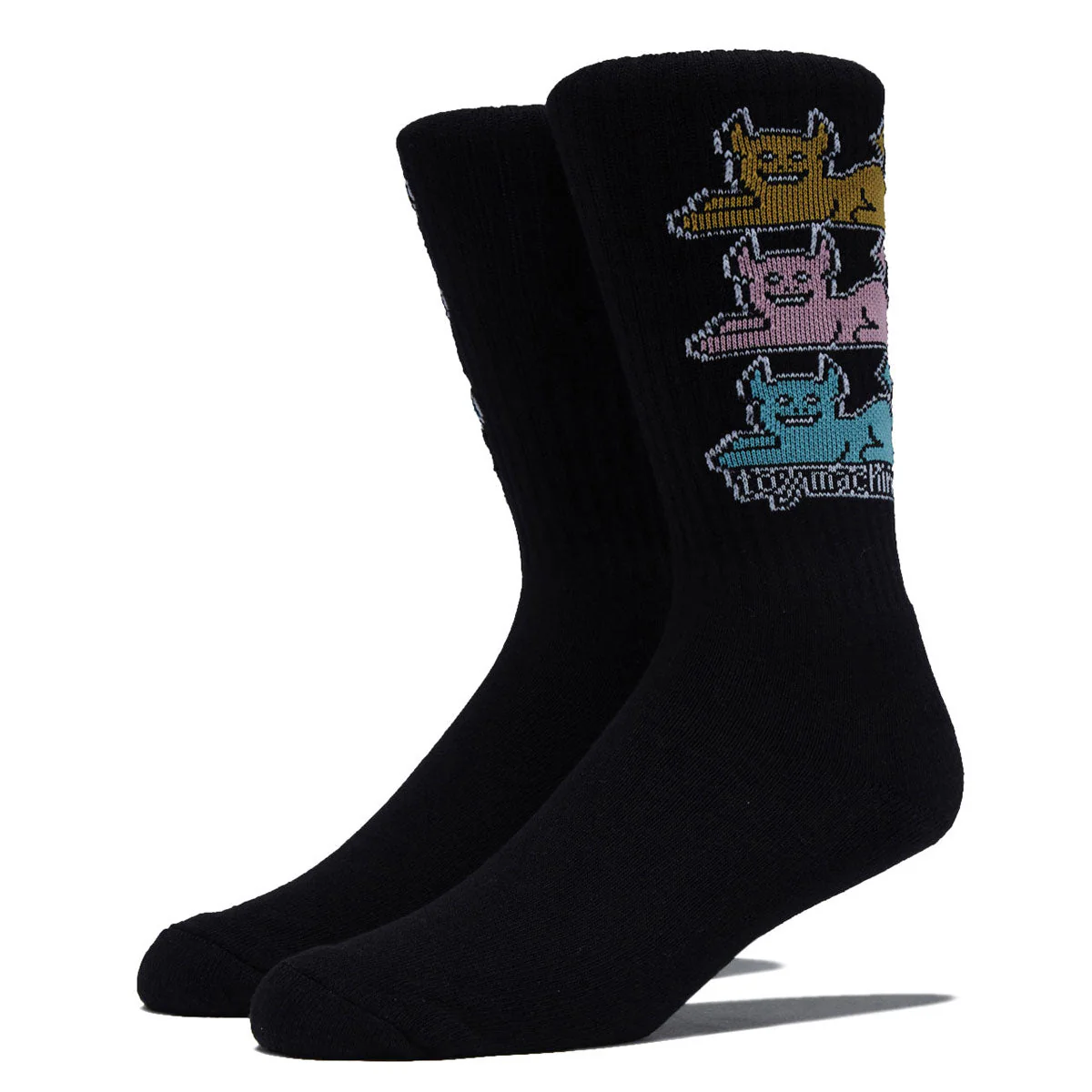 Toy Machine Triple Cat Socks - Black