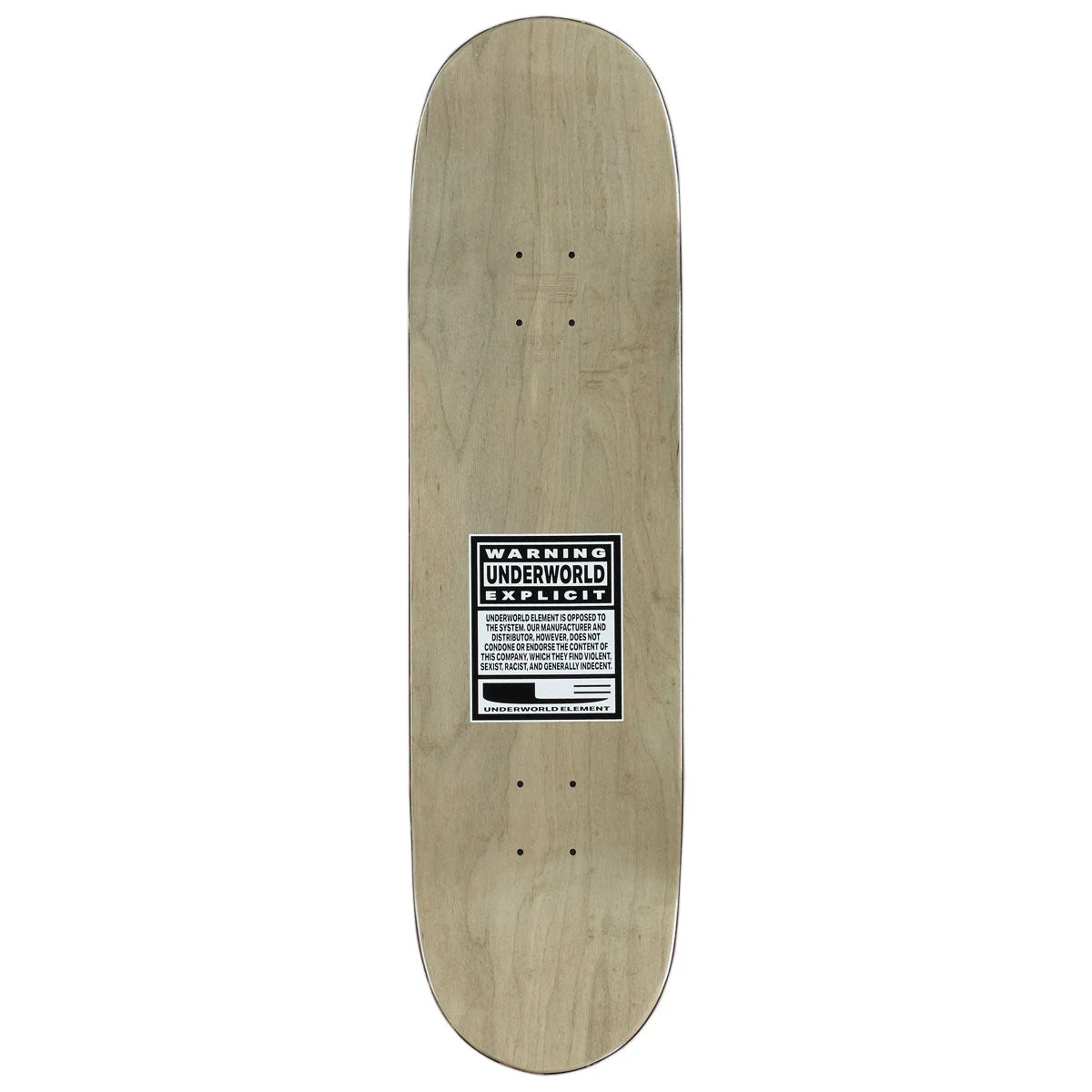 Underworld Element OG Logo EX7 Skateboard Deck - 8.50" - Image 2