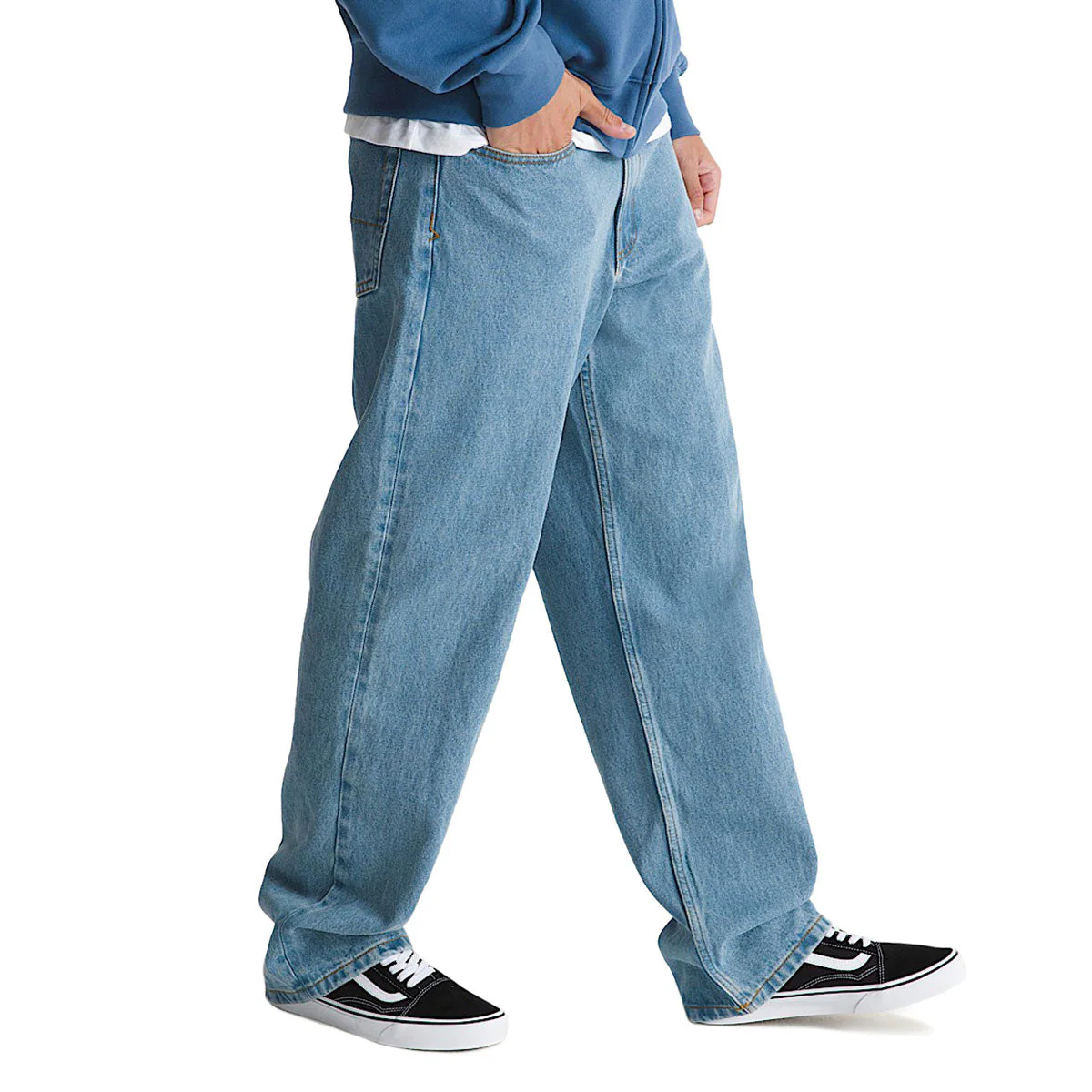 Vans Check 5 Loose Denim Jeans - Stonewash Blue - Image 4