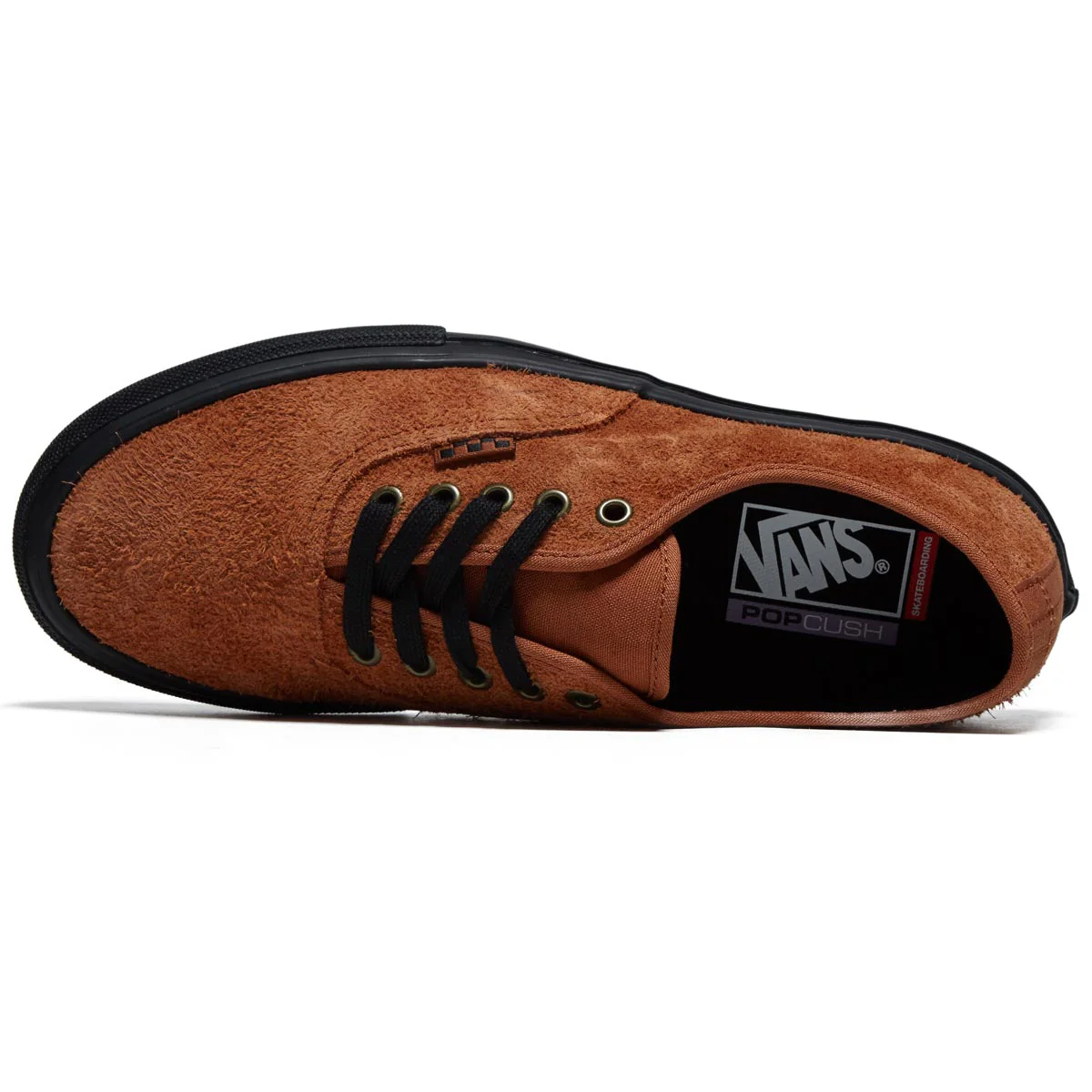 Vans Skate Authentic Shoes - Hairy Suede Black/Rust - Image 3