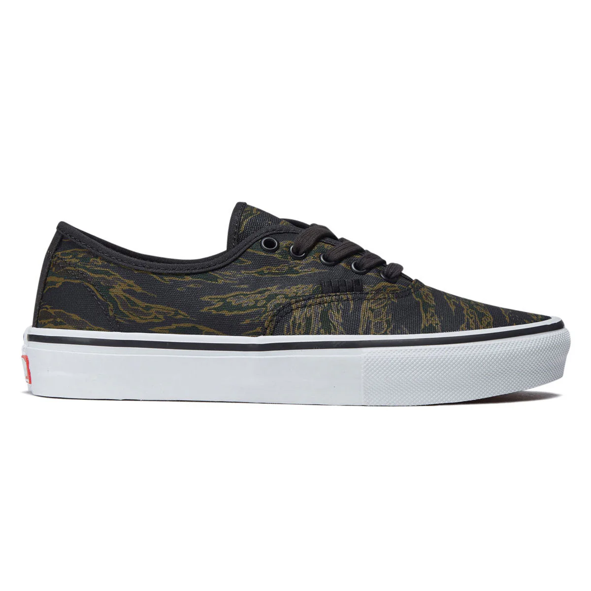 Vans Skate Authentic Shoes - Tiger Camo Green/Black