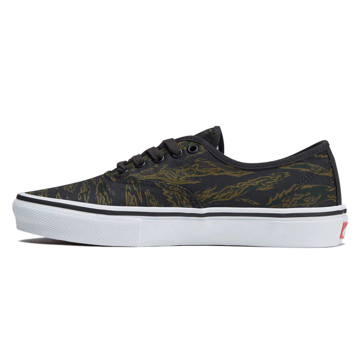 Vans Skate Authentic Shoes - Tiger Camo Green/Black - Image 2