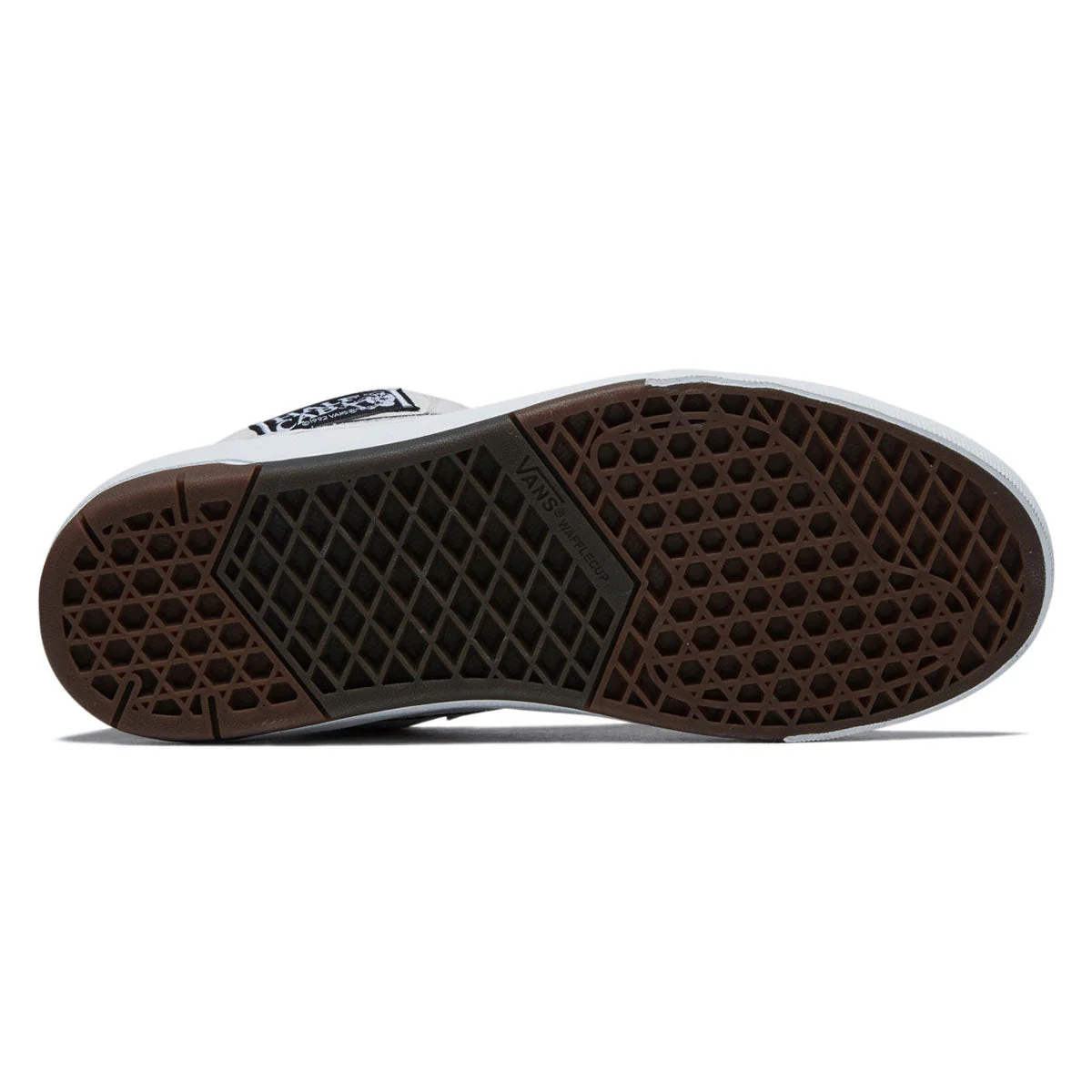Vans Skate Half Cab Wafflecup Shoes - White/Black - Image 4