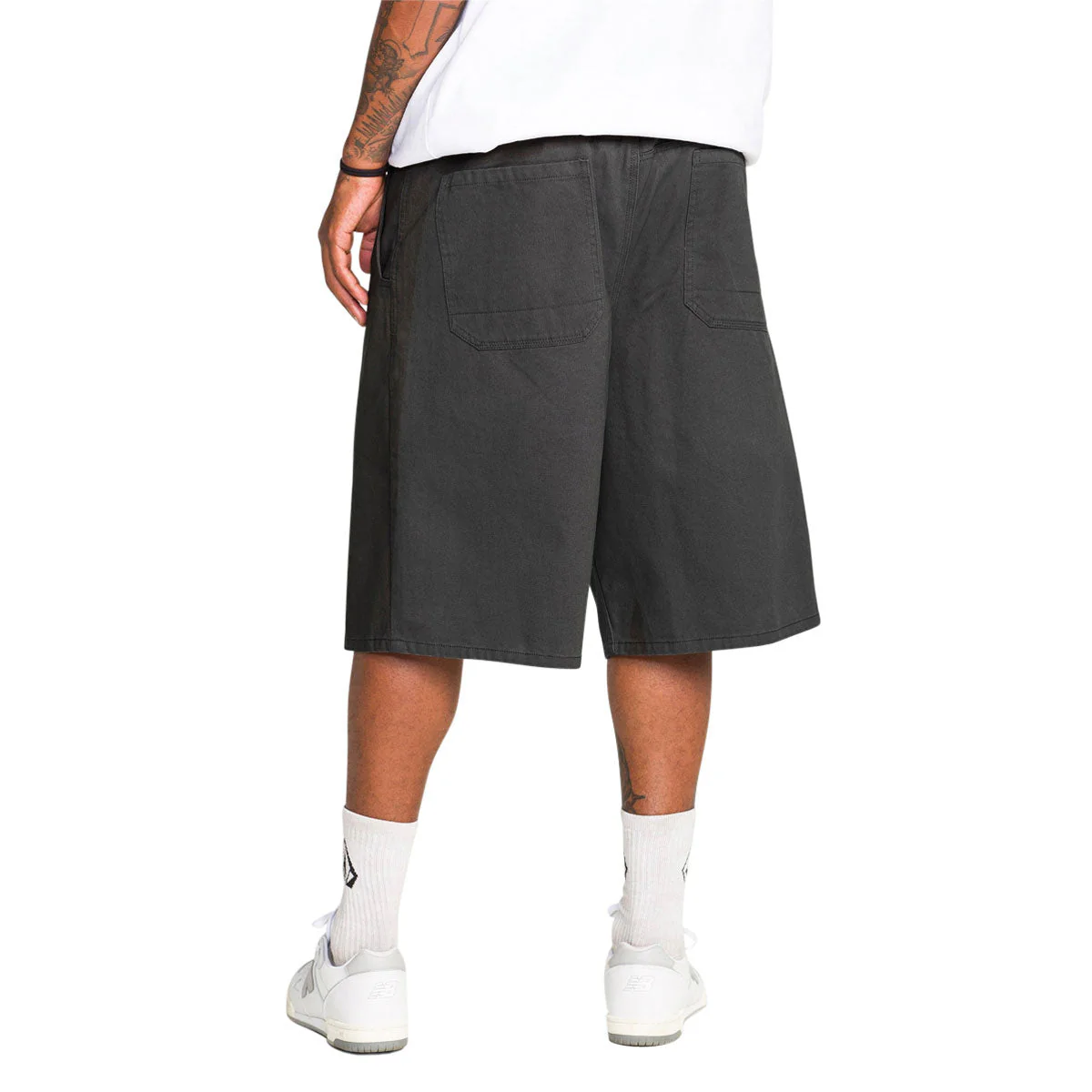 Volcom Chillow Pleated Ew Chino VS 24 Shorts - Castlerock - Image 3