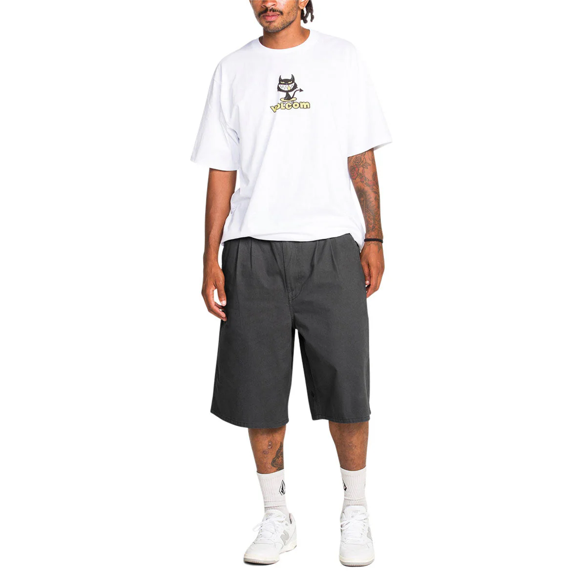 Volcom Chillow Pleated Ew Chino VS 24 Shorts - Castlerock - Image 5