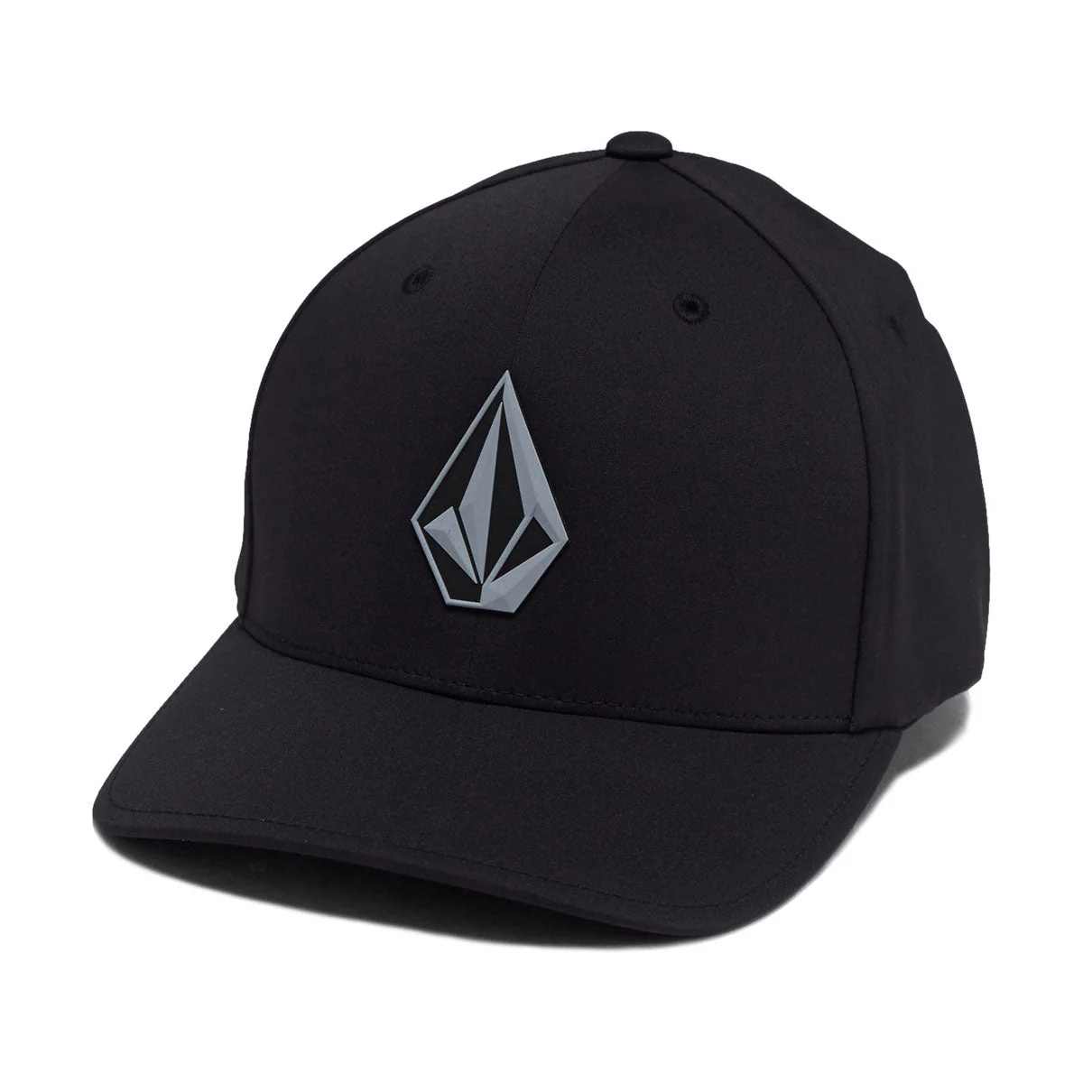 Volcom Stone Tech Flexfit Delta Hat - Black 2025