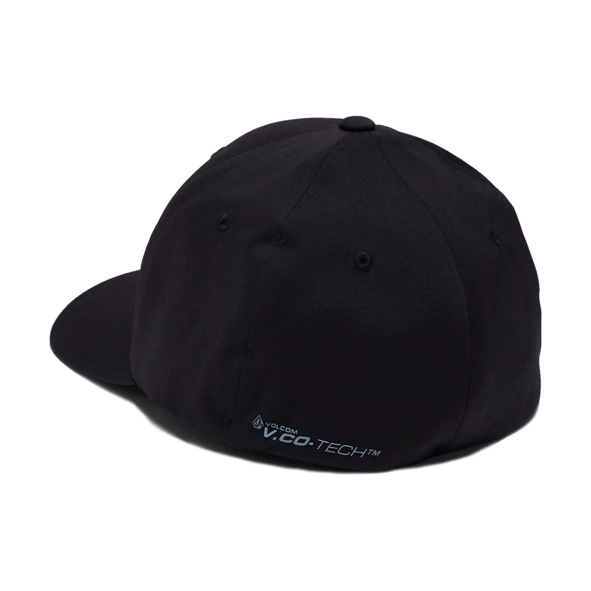 Volcom Stone Tech Flexfit Delta Hat - Black 2025 - Image 2