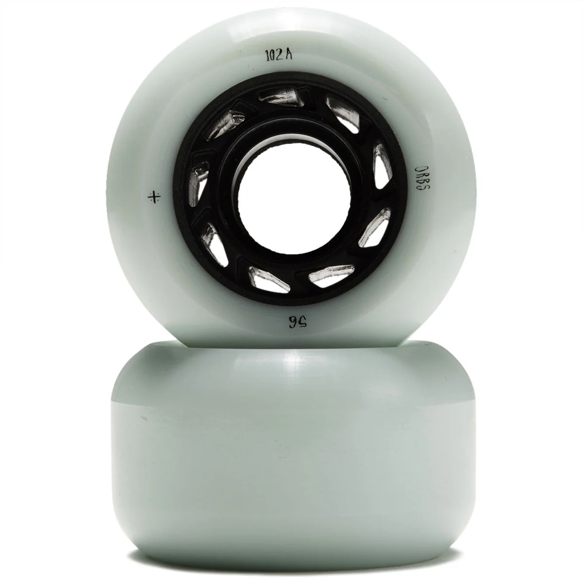 Welcome Orbs Ghost Lites 101a Skateboard Wheels - Light Blue/Black - 56mm - Image 2