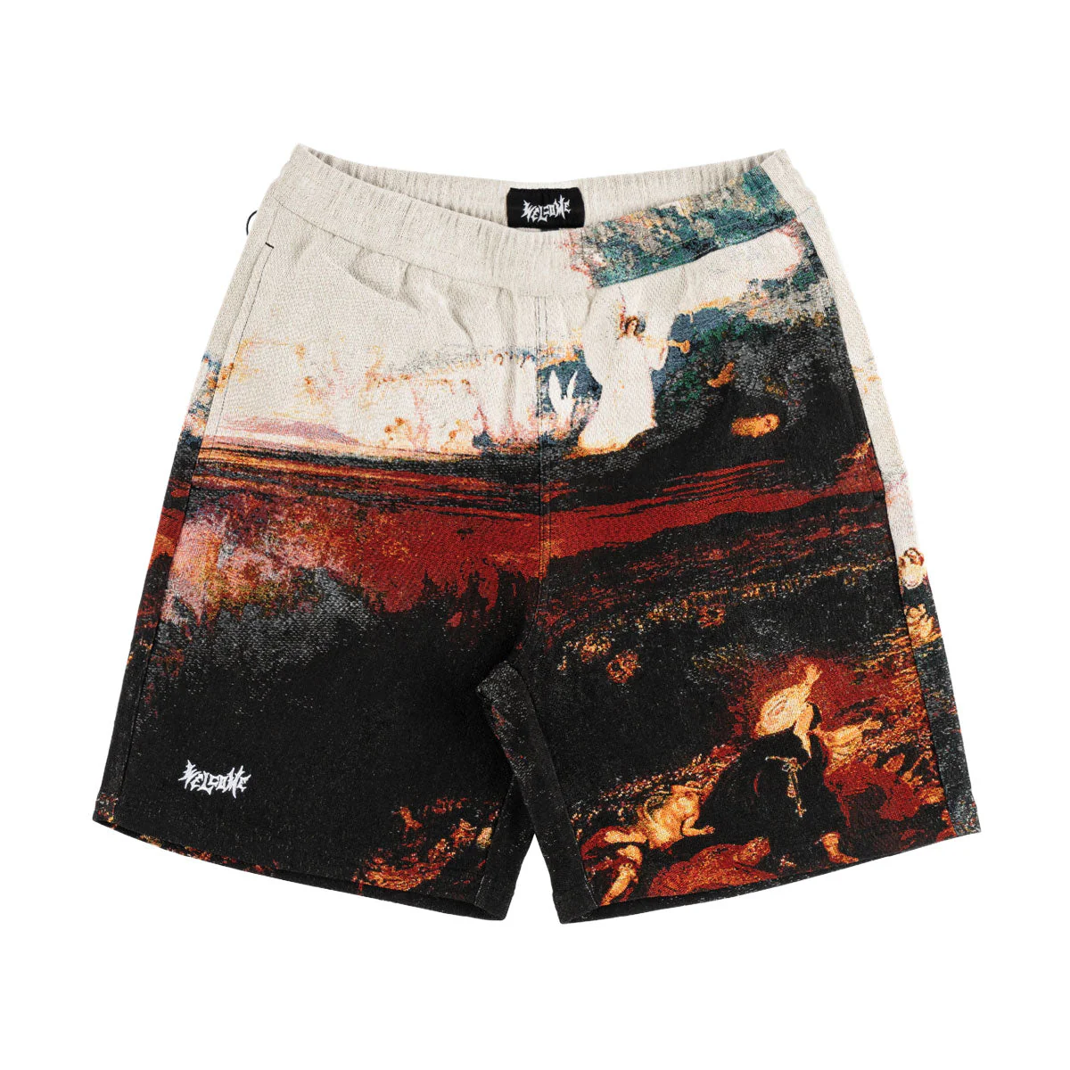 Welcome Rapture Tapestry Shorts - Bone