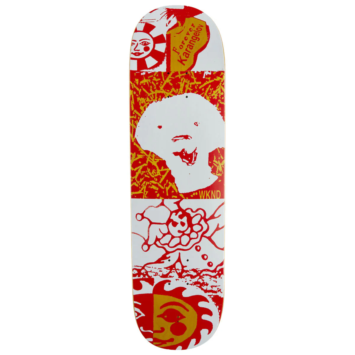 WKND Forever Tom Karangelov SN Skateboard Deck - Red - 8.60"