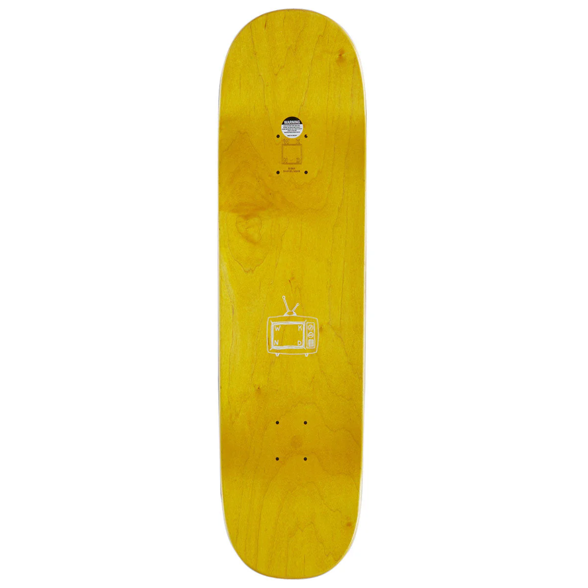 WKND Logo SN Skateboard Deck - Yellow - 8.60" - Image 2