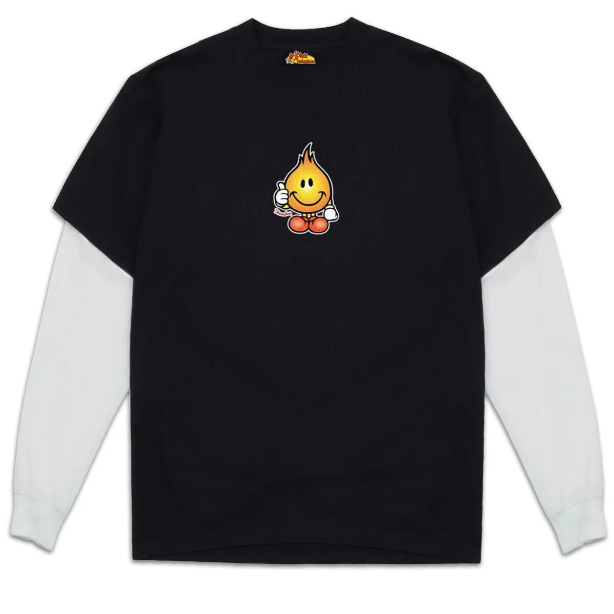 World Industries Classic Flameboy Layered T-Shirt - Black/White