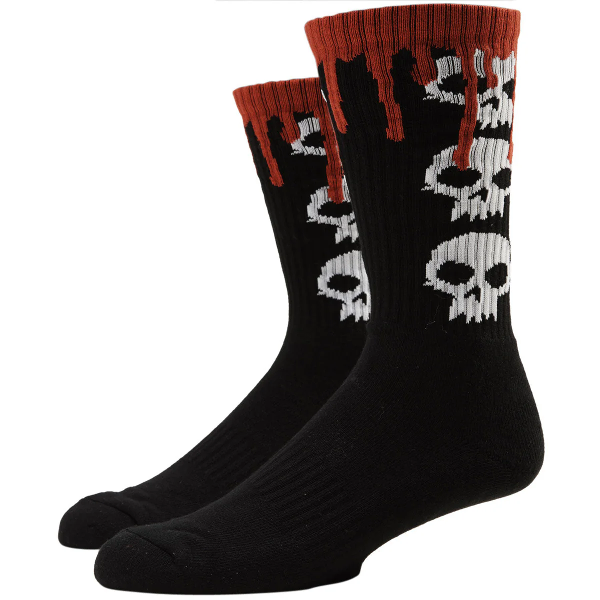 Zero 3 Skull Blood Socks - Black