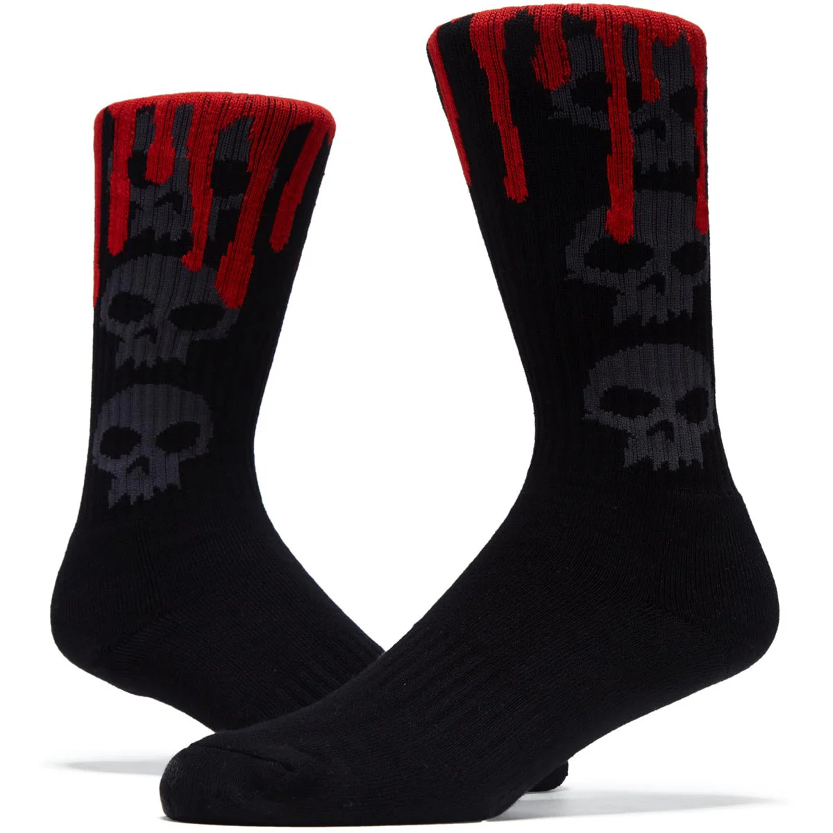Zero 3 Skull Blood Socks - Black/Black - Image 2