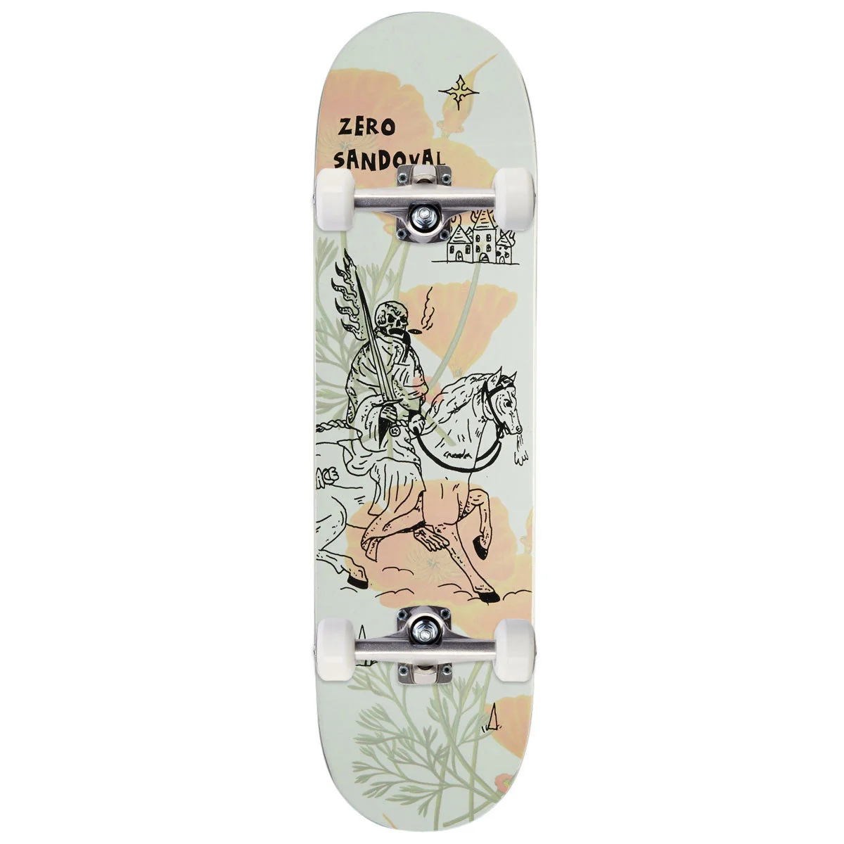 Zero Heavy Slime Sandoval Skateboard Complete - 8.50"