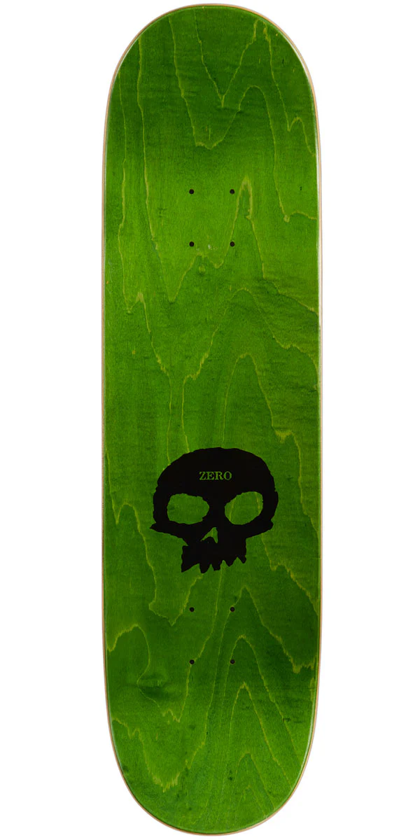 Zero Single Skull Skateboard Deck - 8.75" - Image 2